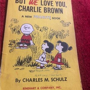 But We Love You, Charlie Brown' Book a new Peanuts book copyright 1959 . Vintage